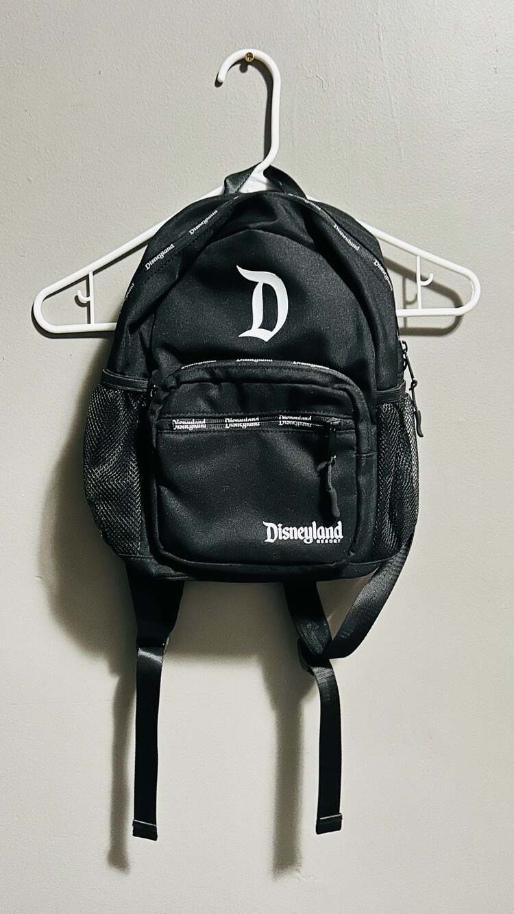 Disney Parks Disneyland Resort Black Logo Mini Backpack. Pc121